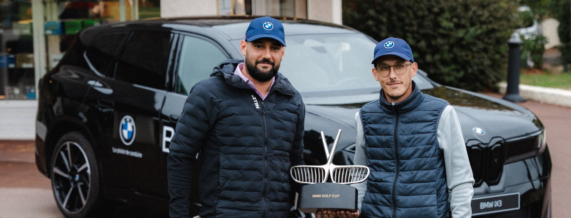 Allan Moret et William Soliveres, qualifiés au Murtoli Golf Links avec la concession BMW Bernardini, vainqueurs de la 39ème édition de la BMW Golf Cup France 